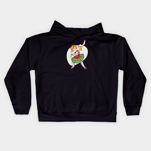 Oktoberfest Dab Kids Hoodie by LR_Collections